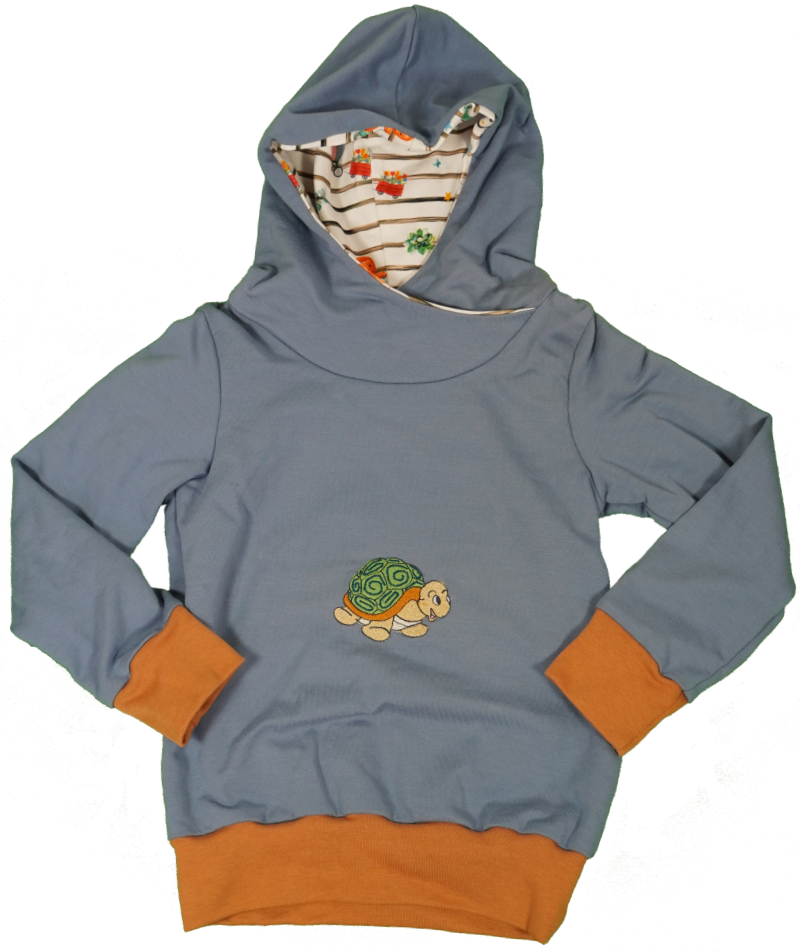 Kapuzenpullover mit Stickerrei