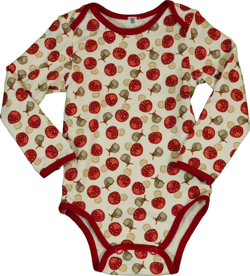 Body mit Pilzen und Schnecken