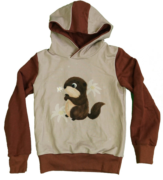 Kapuzenpullover mit Murmeltier