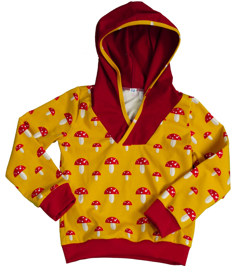 Kapuzenpullover mit Pilzen