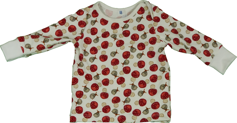 Shirt mit Pilzen und Schnecken