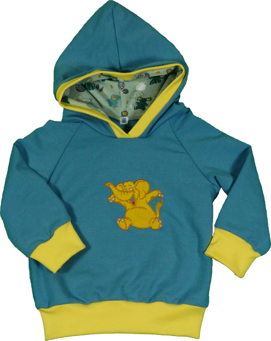 Kapuzenpullover mit Elefant