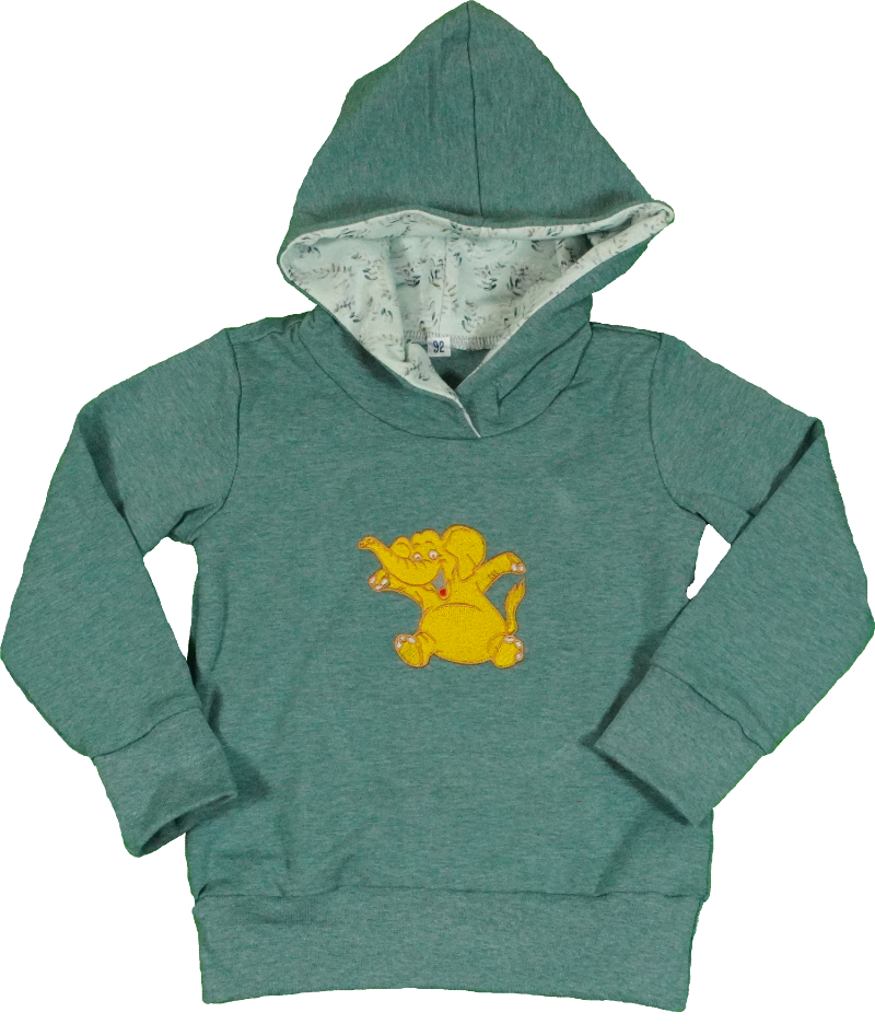 Kapuzenpullover mit Elefant