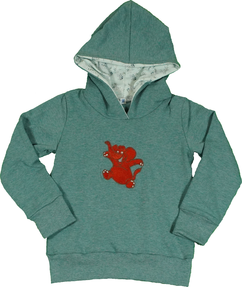 Kapuzenpullover mit Elefant
