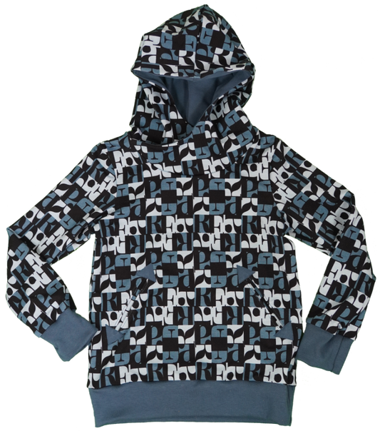 Pullover mit Wickelkapuze