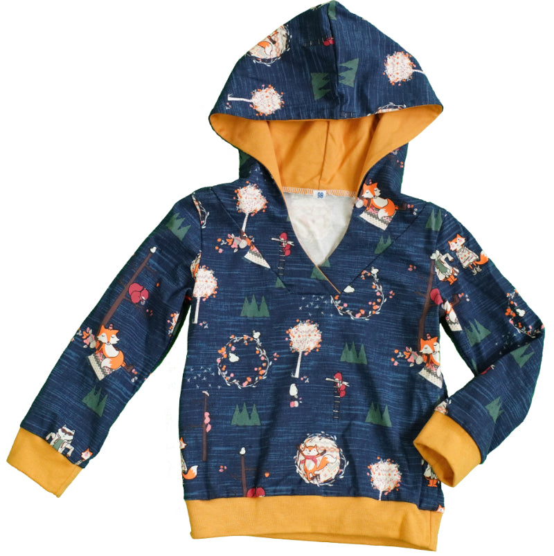 Kapuzenpullover mit Fuchsmotiven