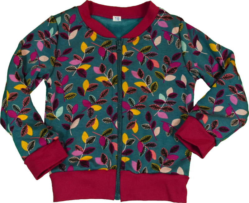 Jacke mit Blattmuster
