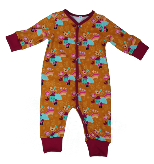 Strämpeli ocker mit Figuren