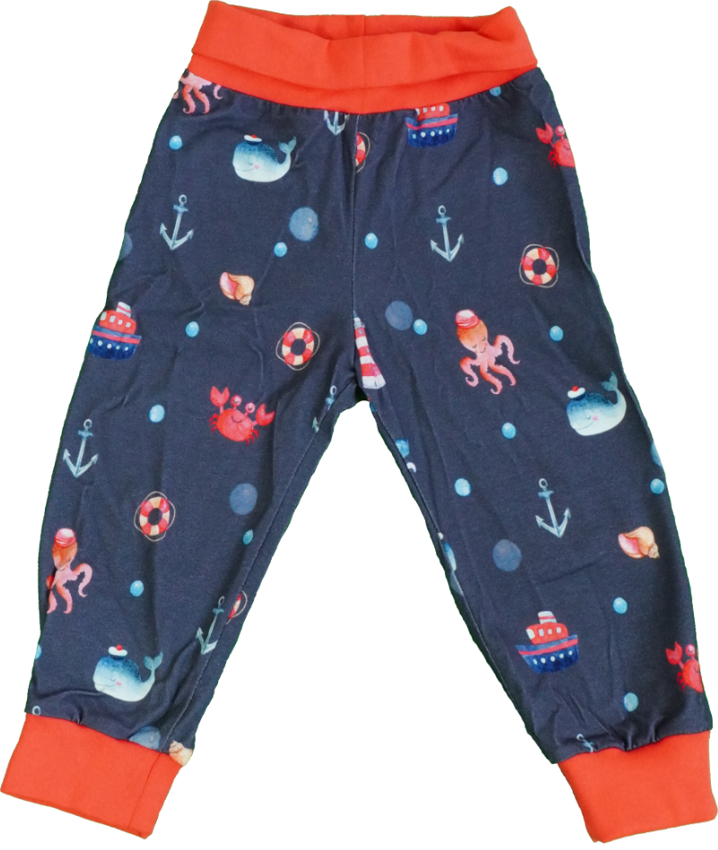 Hose mit Meerestieren