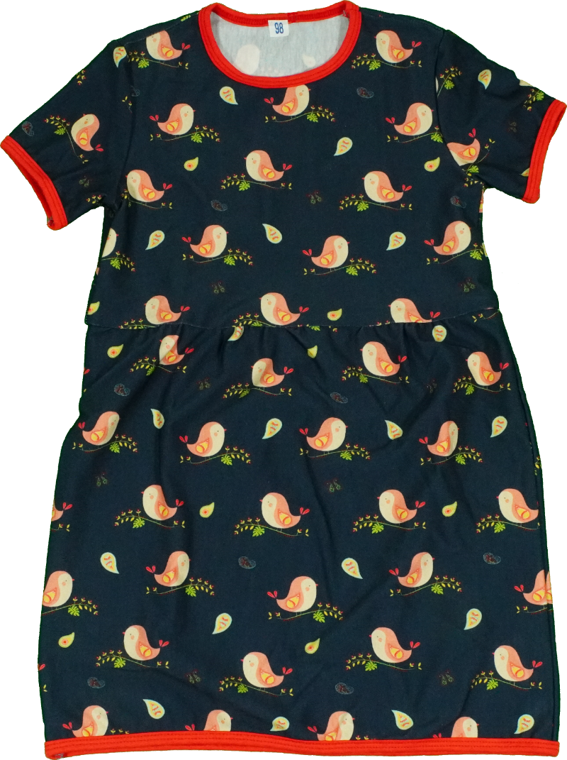 Röckli mit stilisierten Vögeln