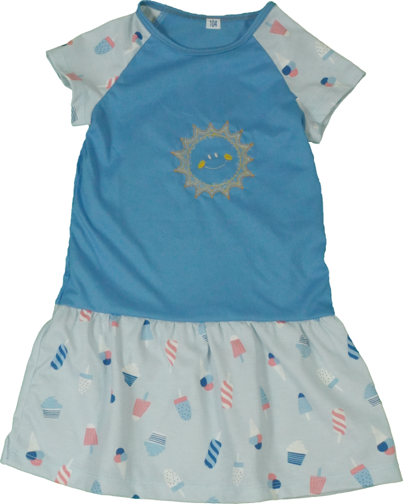 Shirtröckli mit Raglanärmeln