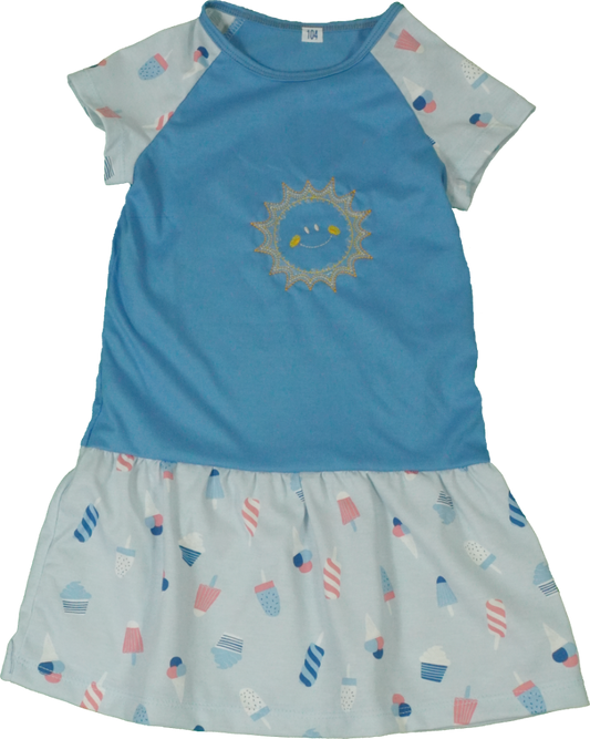 Shirtröckli mit Raglanärmeln