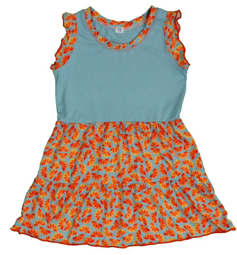 Sommerröckli mit hellblauem Oberteil