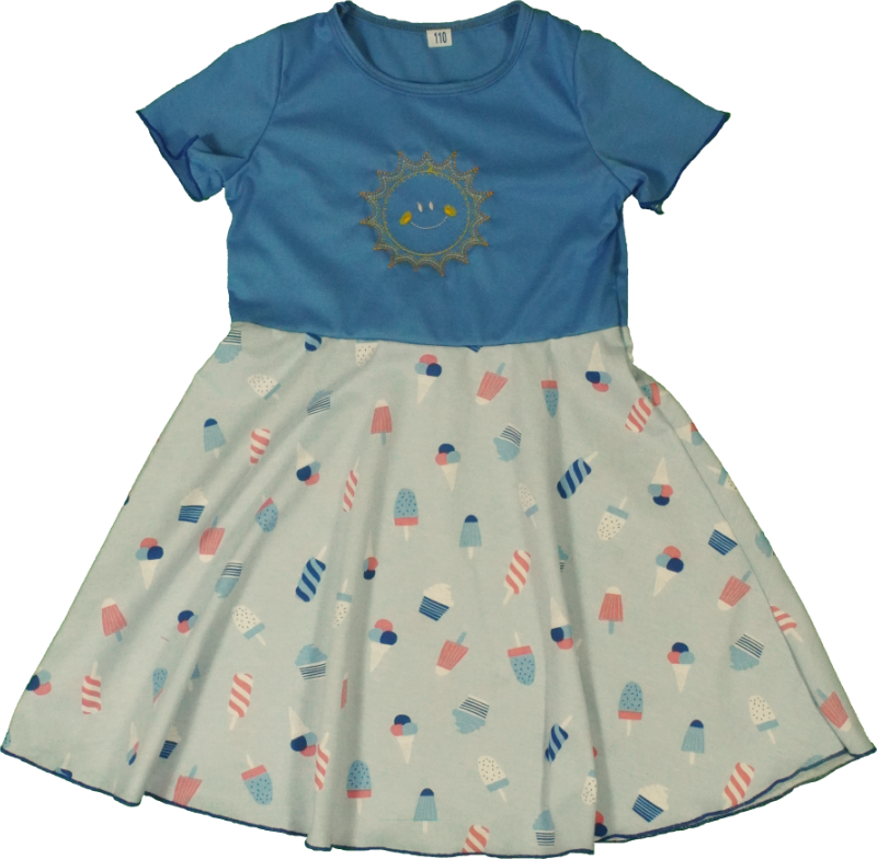 Sommerröckli mit blauem Oberteil