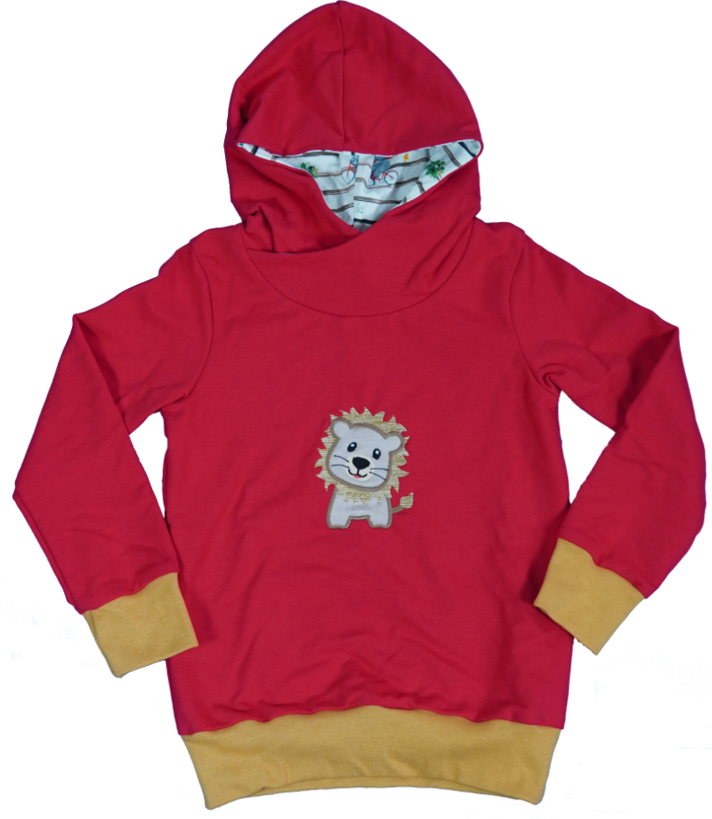 Kapuzenpullover mit Löwe