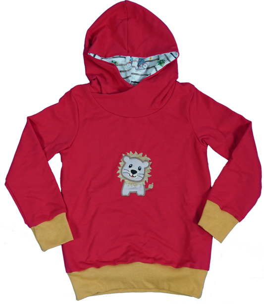 Kapuzenpullover mit Löwe